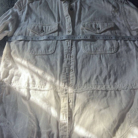 We the Free distressed denim white jacket - Picture 10 of 14